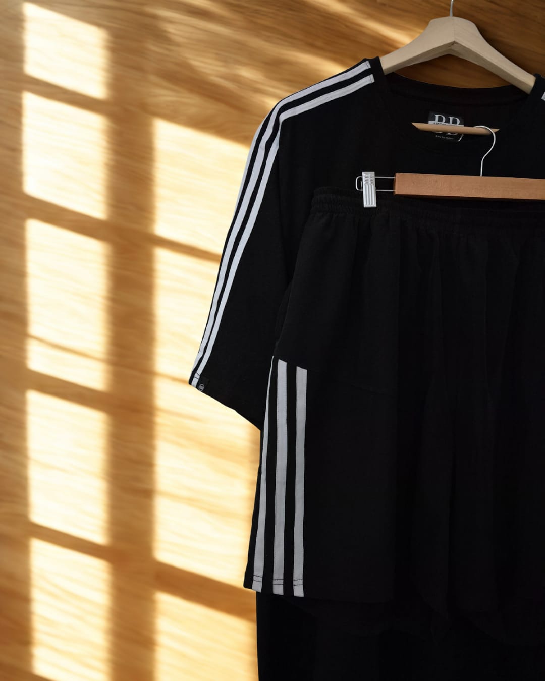Velocity Track-Stripe Cotton Co-ord Set