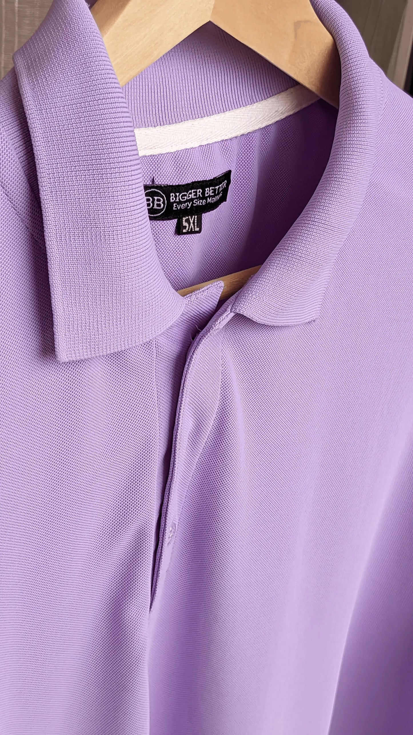 Premium Lavender Polo T-shirt_Polo_Tshirts_Pant_Gym_Kurtas_Co-ords_Shorts_Joggers - Sizes from 12XL_11XL_10XL_9XL_8XL_7XL_6XL_5XL_4XL_3XL_2XL_XL.