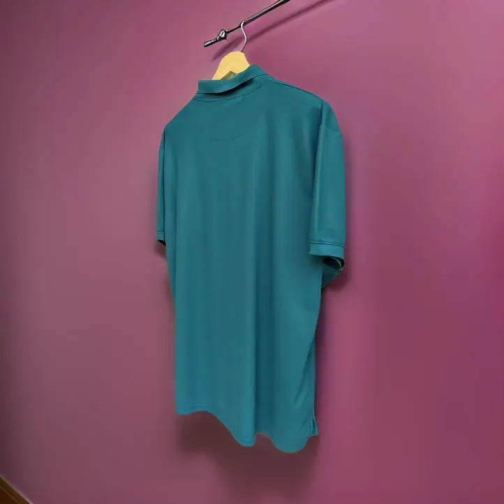Teal Blue Half Sleeves Polo Tshirt_Polo_Tshirts_Pant_Gym_Kurtas_Co-ords_Shorts_Joggers - Sizes from 12XL_11XL_10XL_9XL_8XL_7XL_6XL_5XL_4XL_3XL_2XL_XL.