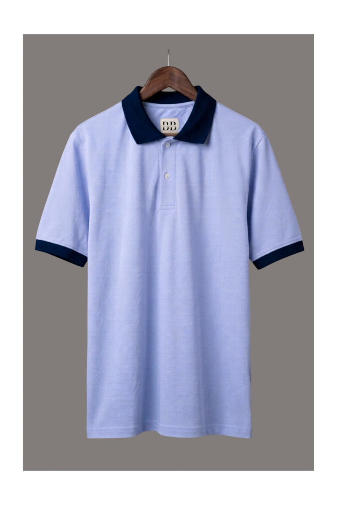 Belmont Blue polo styled for a Bengaluru rainy season outfit