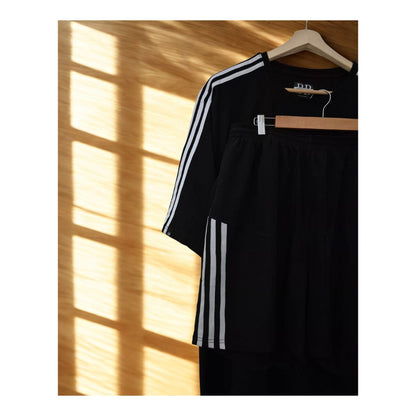 Velocity Track-Stripe Cotton Co-ord Set 