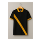 Black and Mustard Premium Cotton Polo T-Shirt 