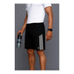 Black Striped Gym Shorts 