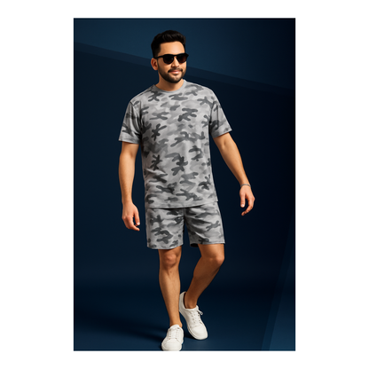 Premium White Camouflage Co-ord Set 