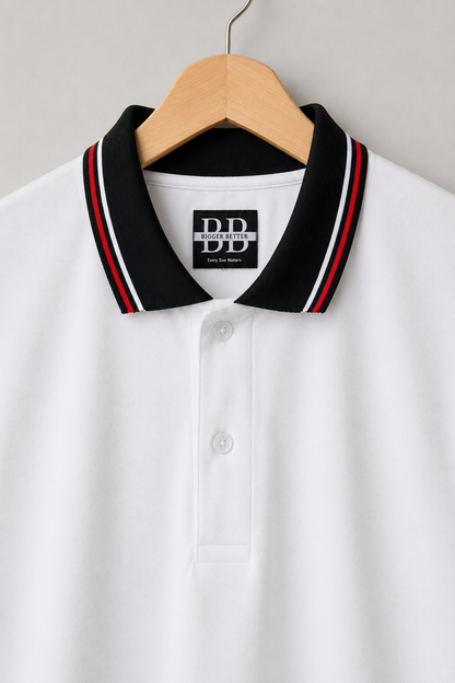 Riviera Tipped Collar Polo (Premium Cotton Blend) 