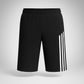 Black Striped Gym Shorts 