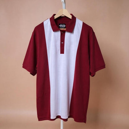 Elite Wine red and White Polo Tshirt 