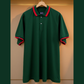 The Luxe Forest Striped Collar Polo Tshirt 