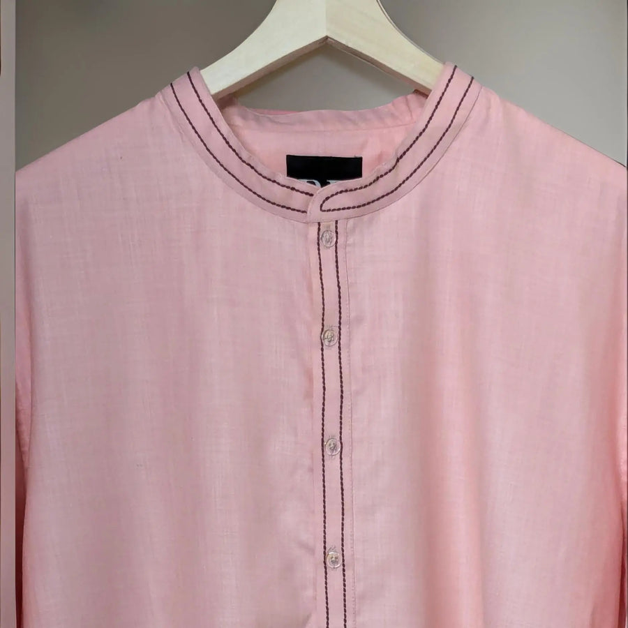 Soft Pink Premium Cotton Ethnic Kurta