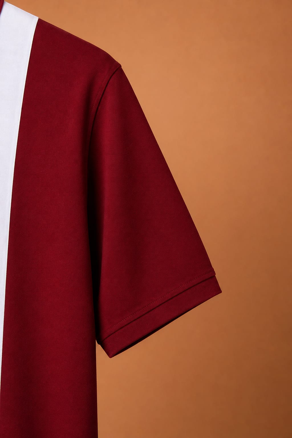 Elite Wine red and White Polo Tshirt 