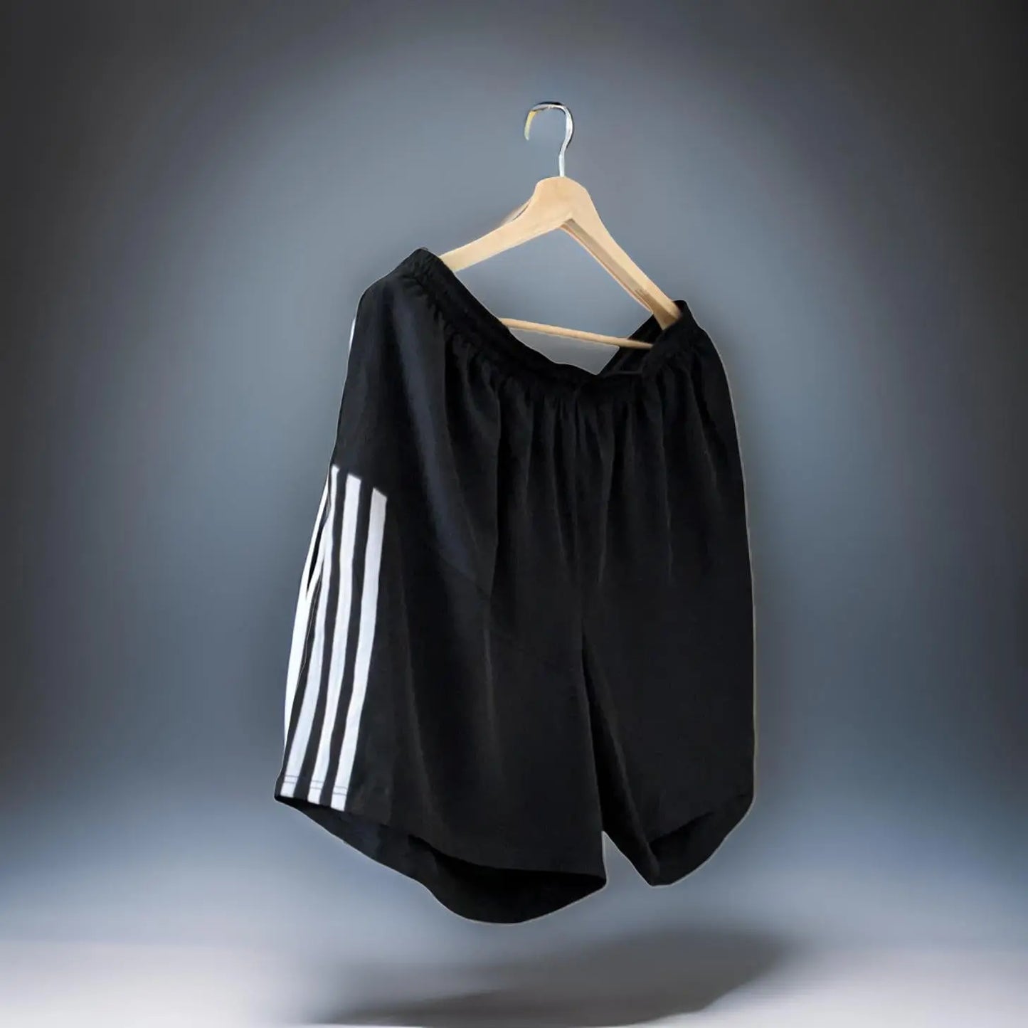 Black Striped Gym Shorts_Polo_Tshirts_Pant_Gym_Kurtas_Co-ords_Shorts_Joggers - Sizes from 12XL_11XL_10XL_9XL_8XL_7XL_6XL_5XL_4XL_3XL_2XL_XL.