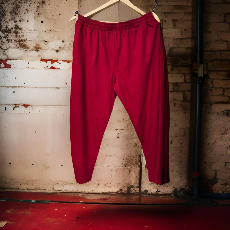 Premium Wine-red (Maroon) Cotton Lower/Jogger (100% Cotton) from XXL to 12XL