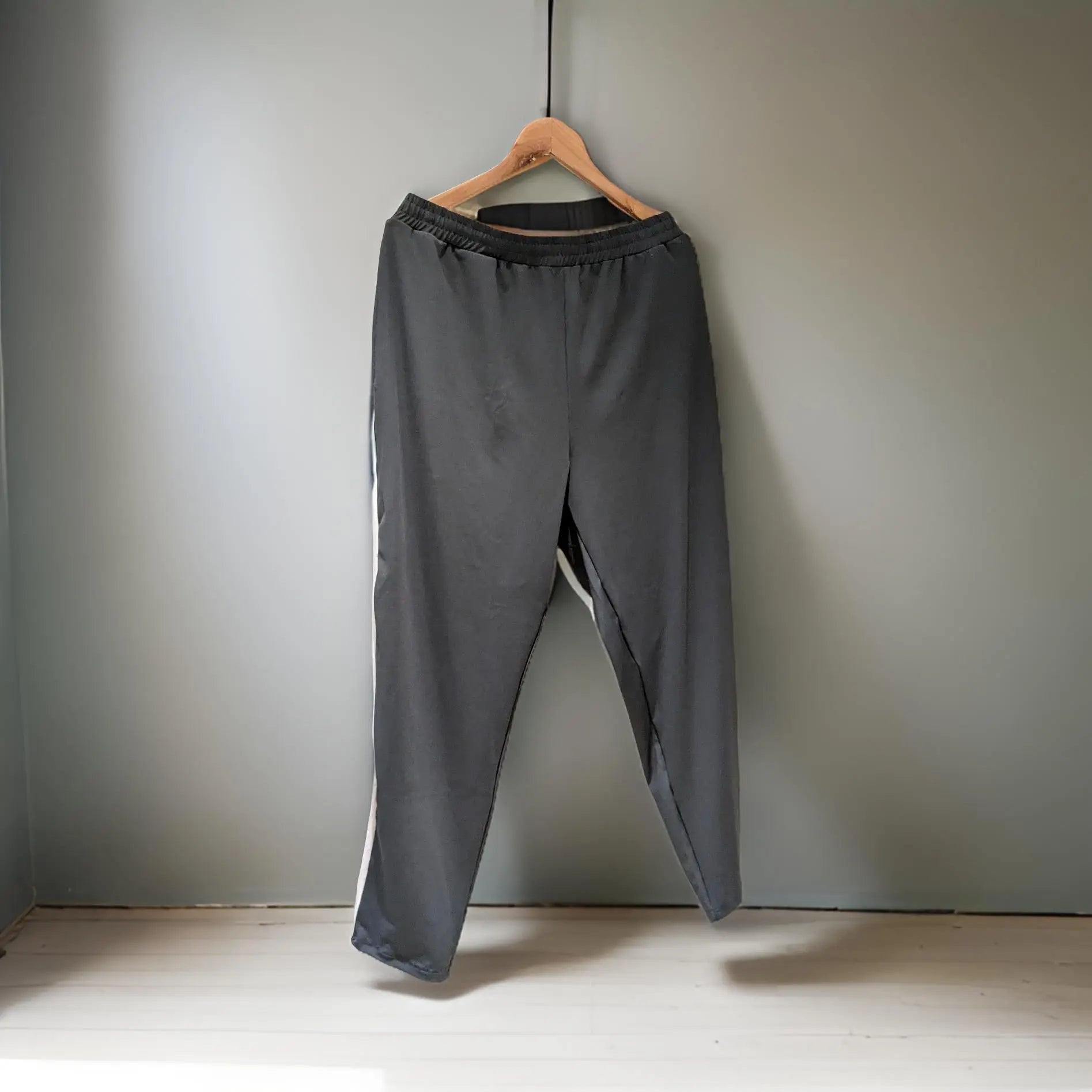 Dark Grey Full Striped Track Pants Lower in Sizes 10XL 9XL 8XL 7XL 6XL Bigger Better