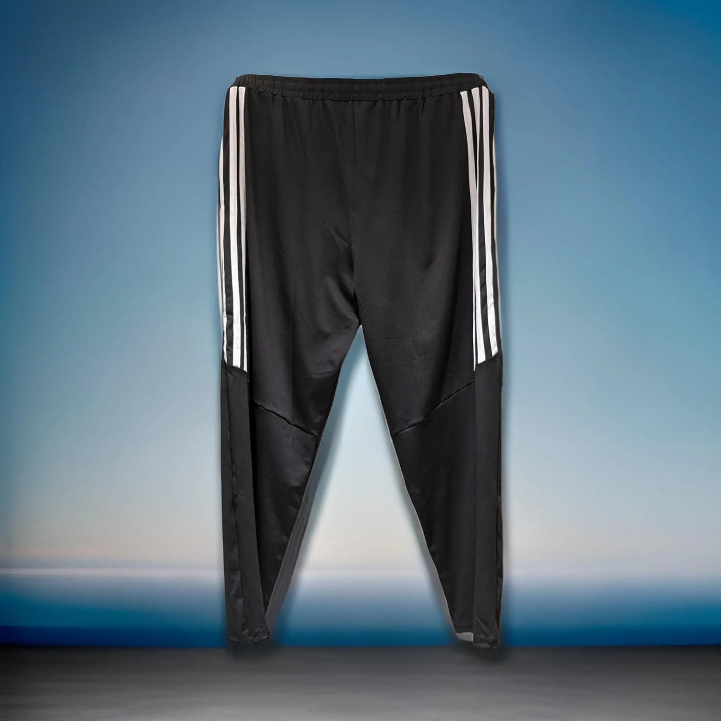 Premium Black Half Striped Track Pants/Lower from XXL to 12XL_Polo_Tshirts_Pant_Gym_Kurtas_Co-ords_Shorts_Joggers - Sizes from 12XL_11XL_10XL_9XL_8XL_7XL_6XL_5XL_4XL_3XL_2XL_XL.