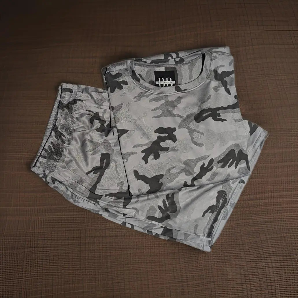 Premium White Camouflage Co-ord Set_Polo_Tshirts_Pant_Gym_Kurtas_Co-ords_Shorts_Joggers - Sizes from 12XL_11XL_10XL_9XL_8XL_7XL_6XL_5XL_4XL_3XL_2XL_XL.