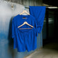 Premium Vibrant Blue Co-ords Set (Cotton)_Polo_Tshirts_Pant_Gym_Kurtas_Co-ords_Shorts_Joggers - Sizes from 12XL_11XL_10XL_9XL_8XL_7XL_6XL_5XL_4XL_3XL_2XL_XL.