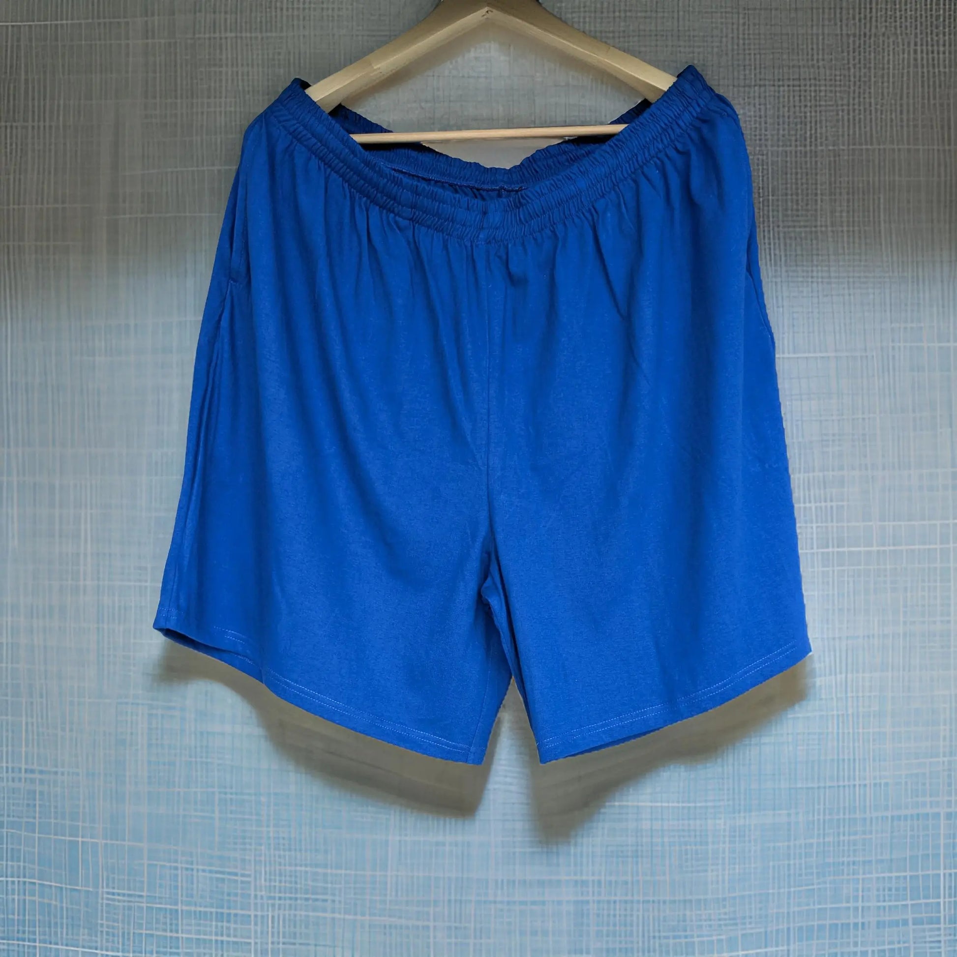 Vibrant Blue Cotton Shorts_Polo_Tshirts_Pant_Gym_Kurtas_Co-ords_Shorts_Joggers - Sizes from 12XL_11XL_10XL_9XL_8XL_7XL_6XL_5XL_4XL_3XL_2XL_XL.