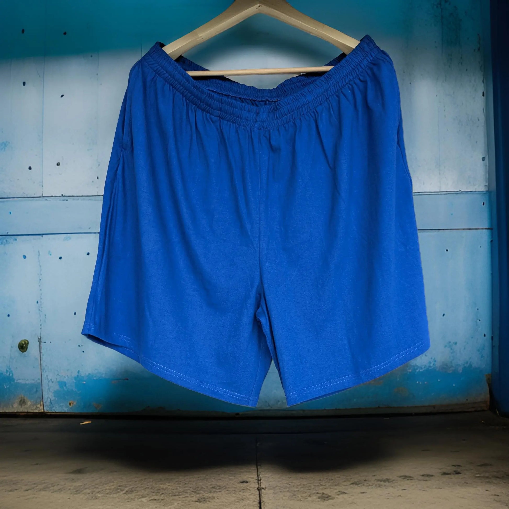 Vibrant Blue Cotton Shorts_Polo_Tshirts_Pant_Gym_Kurtas_Co-ords_Shorts_Joggers - Sizes from 12XL_11XL_10XL_9XL_8XL_7XL_6XL_5XL_4XL_3XL_2XL_XL.