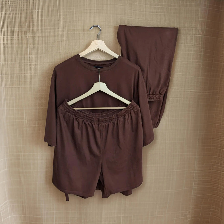 Premium Chocolate Brown Co-ords Set (Cotton)