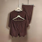 Premium Chocolate Brown Co-ords Set (Cotton)_Polo_Tshirts_Pant_Gym_Kurtas_Co-ords_Shorts_Joggers - Sizes from 12XL_11XL_10XL_9XL_8XL_7XL_6XL_5XL_4XL_3XL_2XL_XL.
