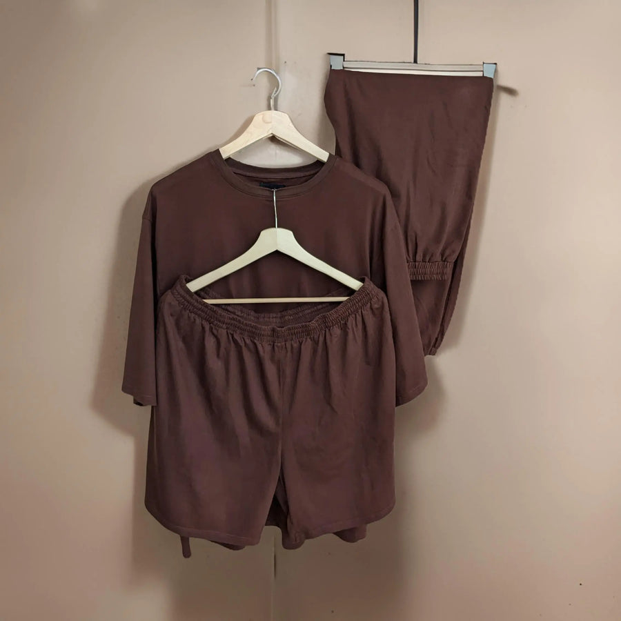 Premium Chocolate Brown Co-ords Set (Cotton)
