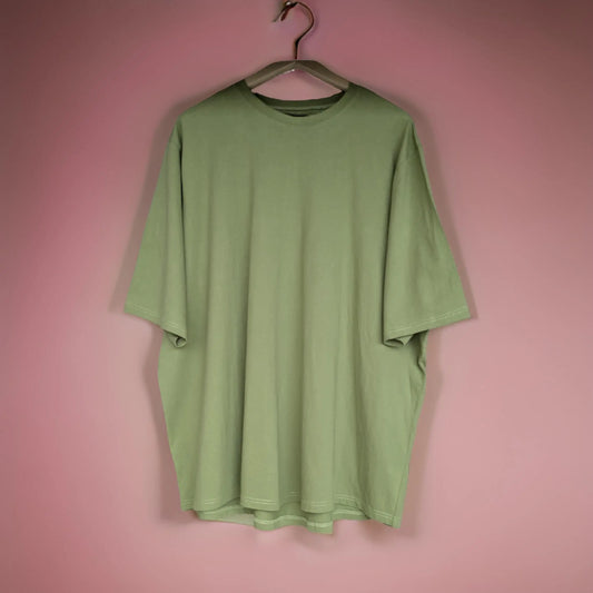 Olive Green Cotton Sweatshirt Half Sleeve (100% Cotton) -  12XL-Cotton-Round-Neck 