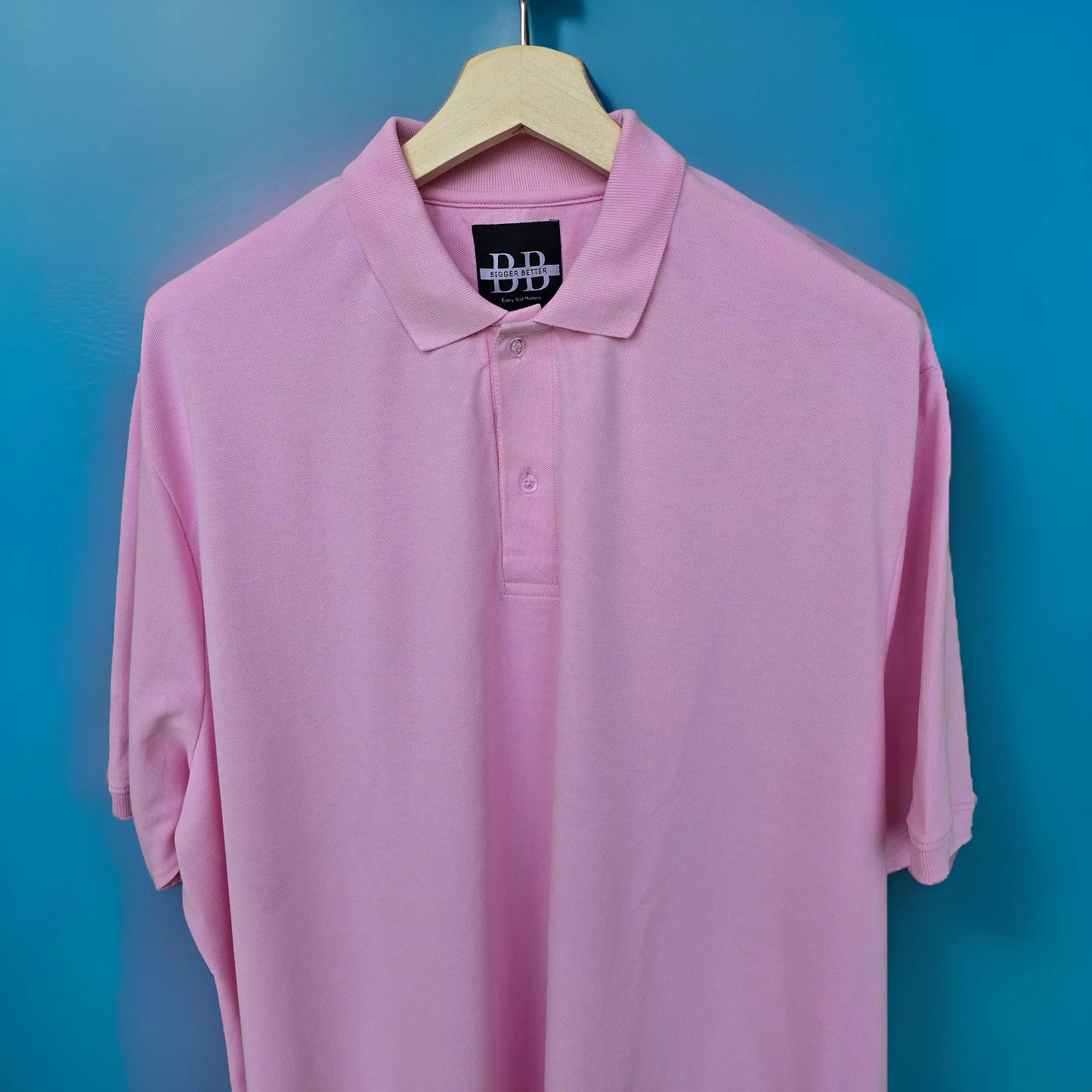 Premium Rose Pink Polo Neck Tshirt (Premium Cotton Blend) -  