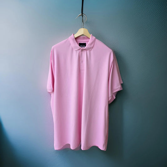 Premium Rose Pink Polo Neck Tshirt (Premium Cotton Blend) -  12XL-Premium-Cotton-Blend-Classic-Polo