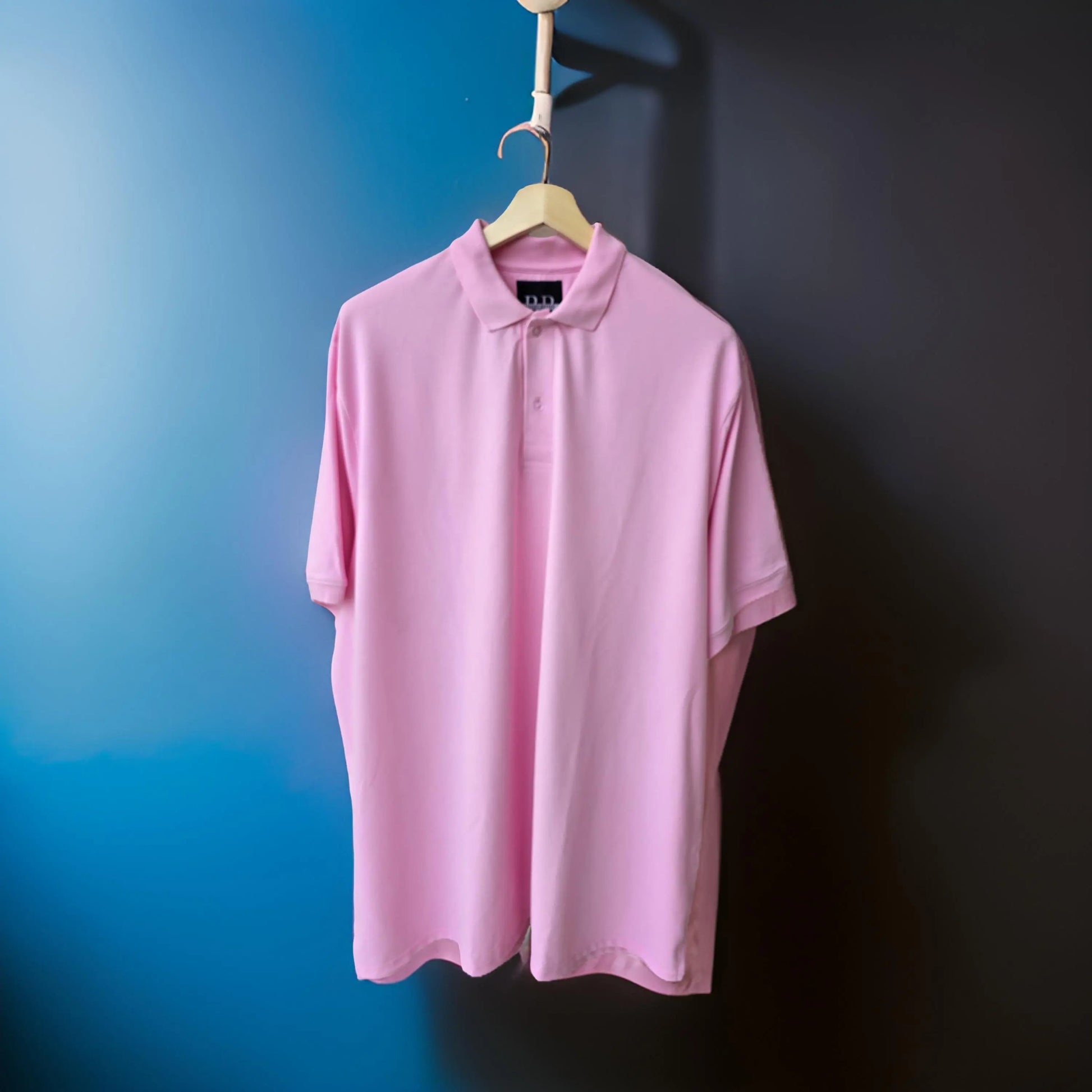 Premium Rose Pink Polo Neck Tshirt (Premium Cotton Blend) -  