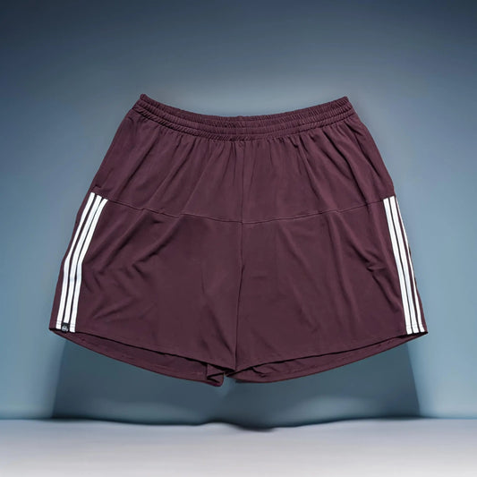 Maroon Striped Gym Shorts -  12XL 