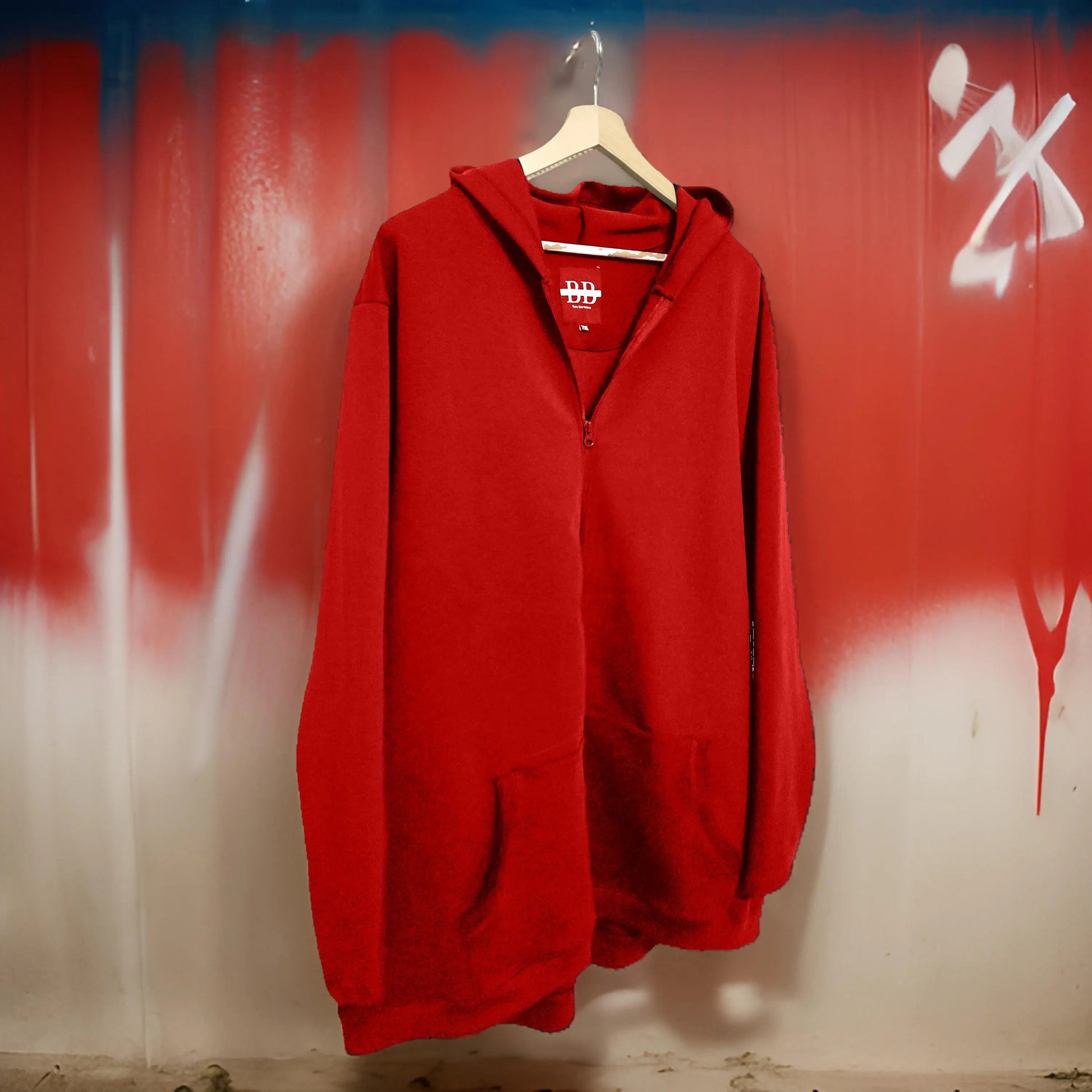 Winter Red Hoodie Bigger Better