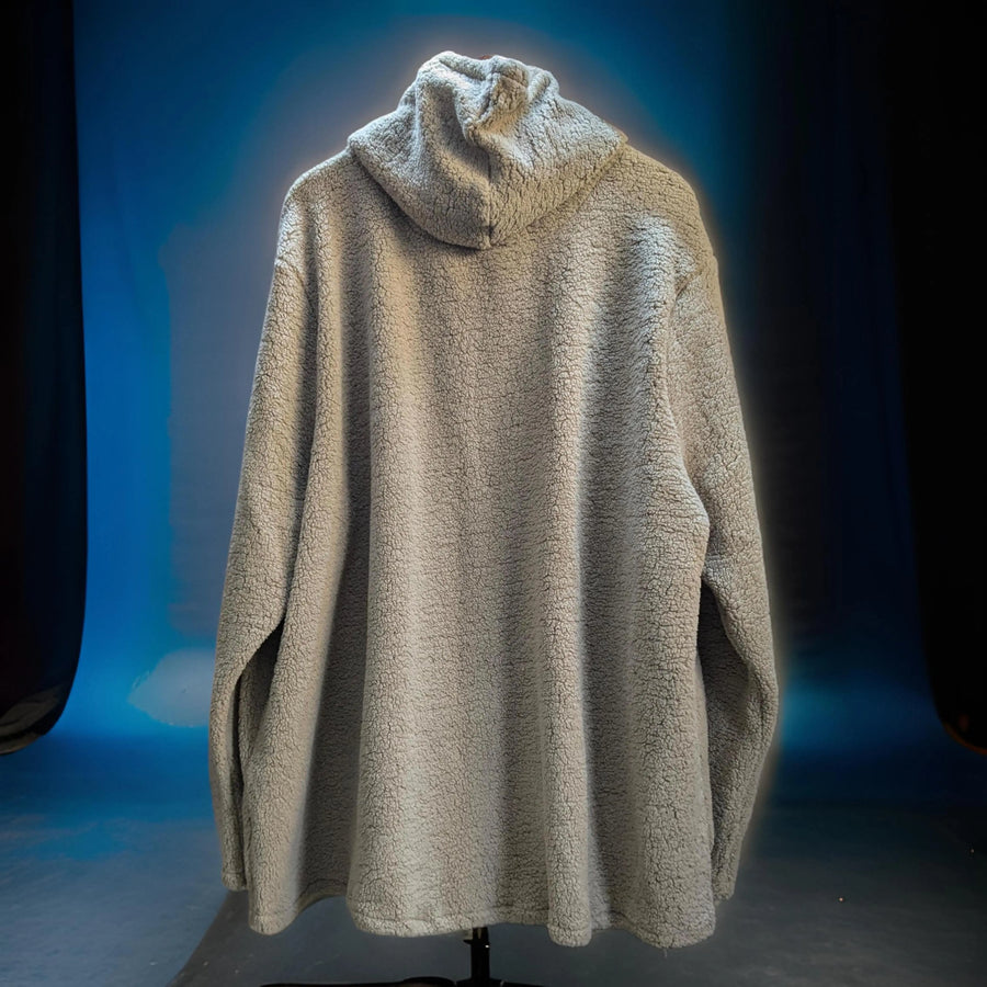 Winter Premium Beige Faux Fur Hoodie