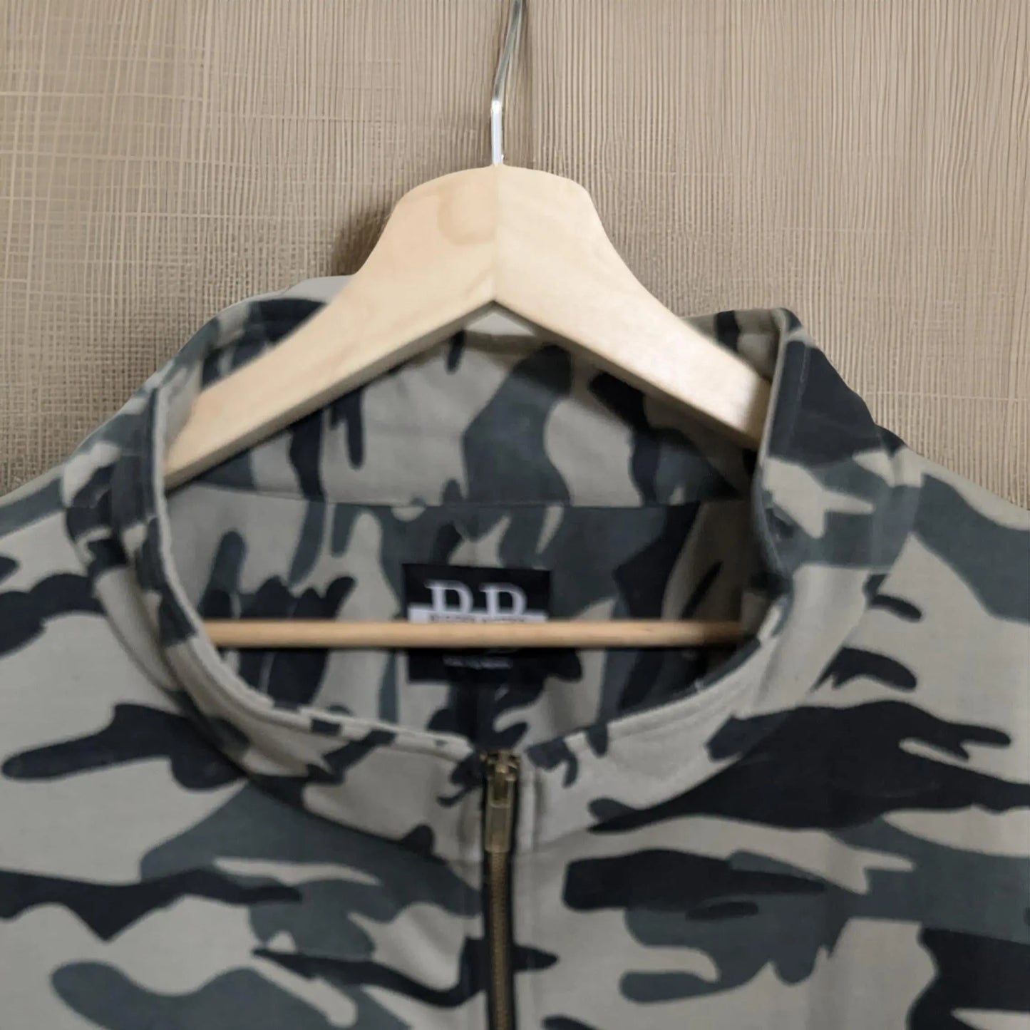 Winter Camouflage Quater Zip Fleece Sweatshirt 