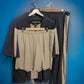 Beige & Grey Quarter Zip Co-ord Set (Cotton)