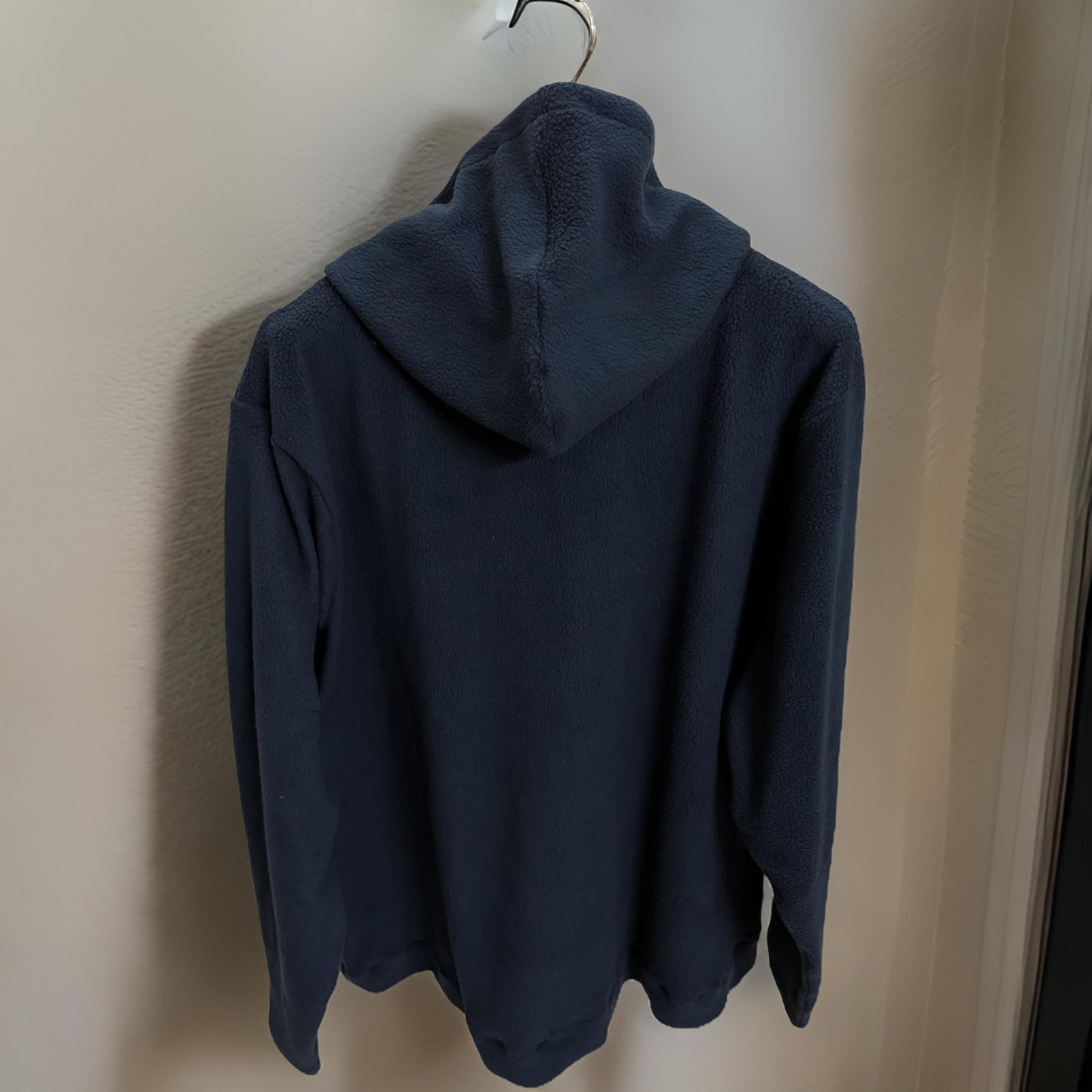 Winter Dark Blue Fleece Hoodie