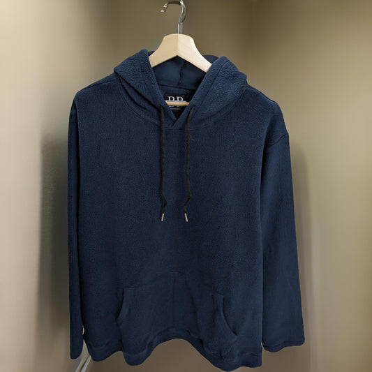 Winter Dark Blue Fleece Hoodie