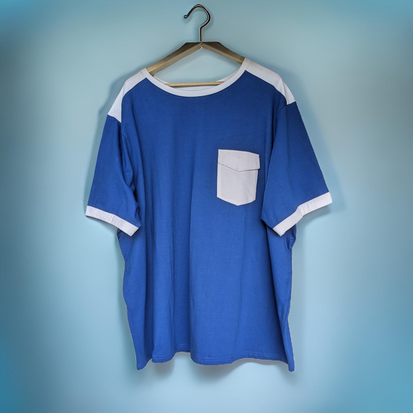 Blue and White Stripe Cotton Co-ord Set