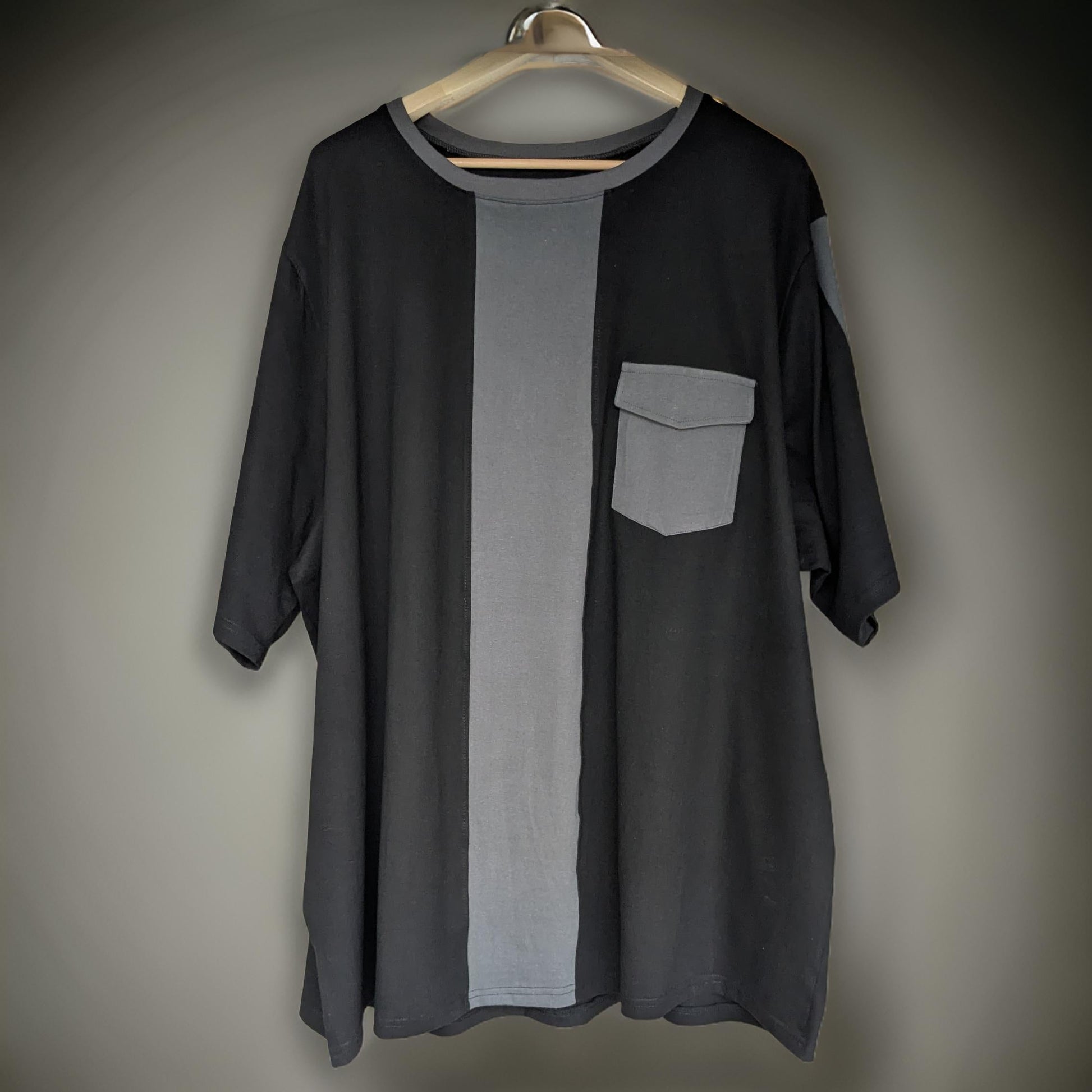 Black and Grey Block Style Premium Cotton Co-ord Set 
