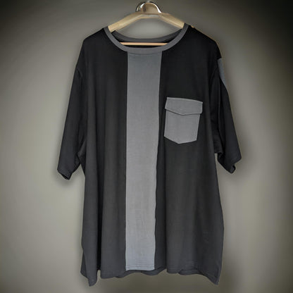 Black and Grey Block Style Premium Cotton Co-ord Set 