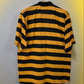 Black with Mustard Stripes Cotton Polo T-Shirt 