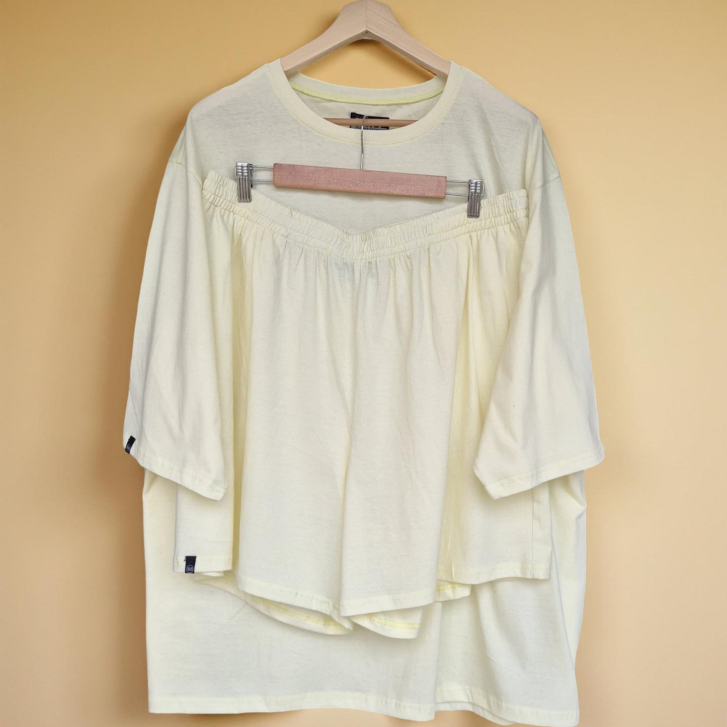 Premium Lemon Yellow Co-ords Set (Cotton)- Breathe Series (Super Thin) 
