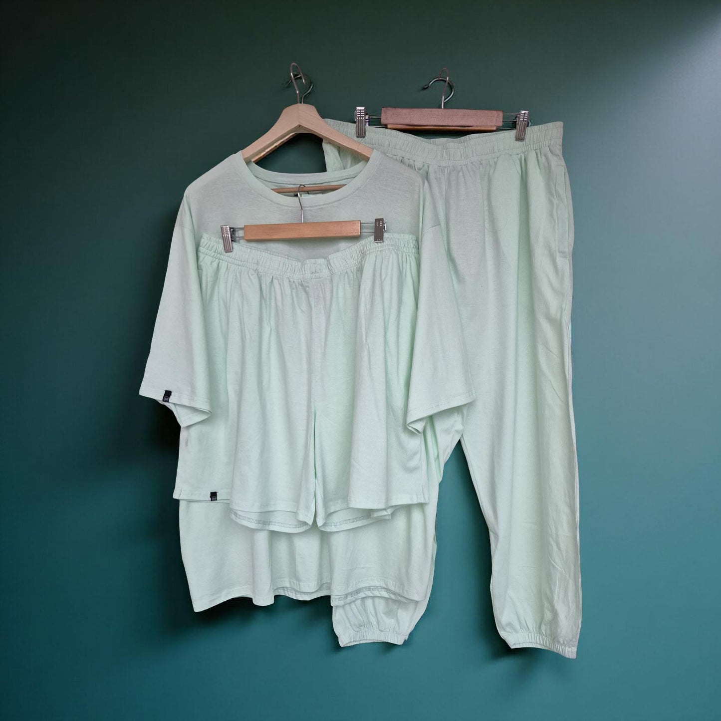 Mint Green Co-ords Set (Cotton)- Breathe Series (Super Thin) 