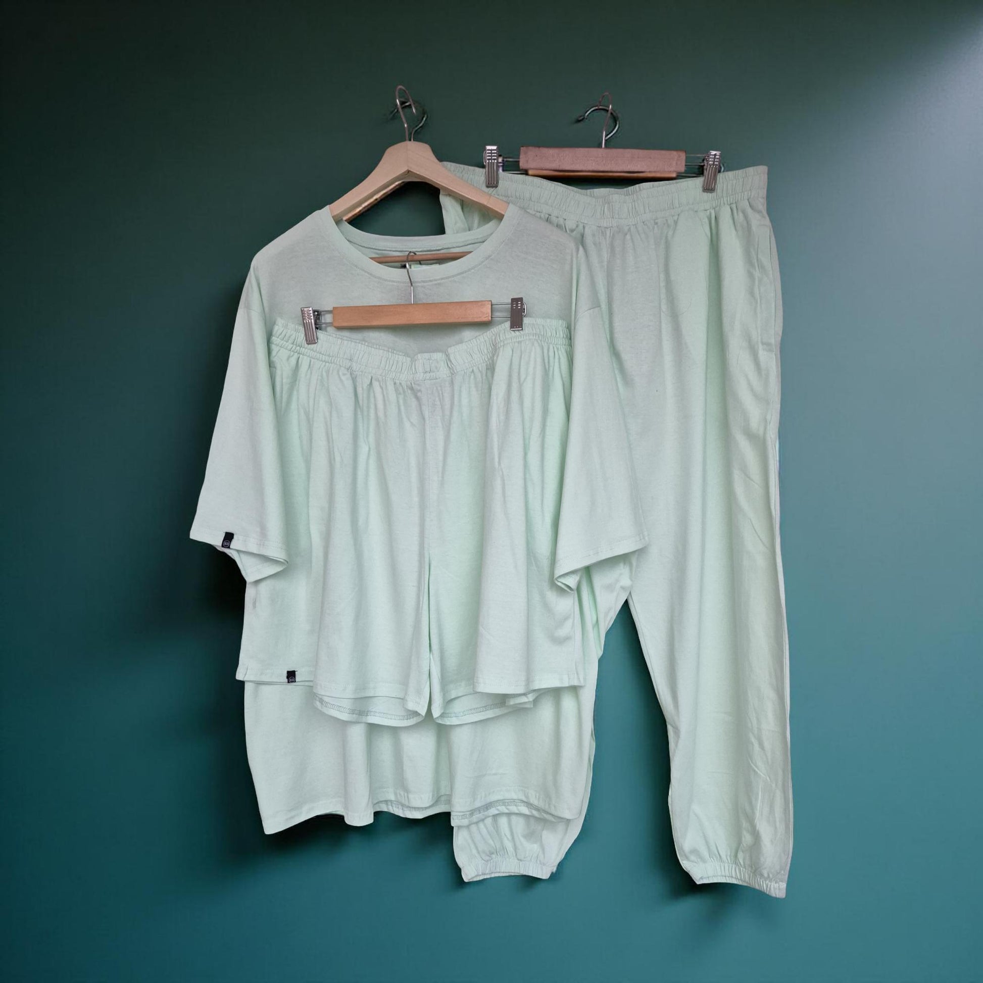 Mint Green Co-ords Set (Cotton)- Breathe Series (Super Thin) 