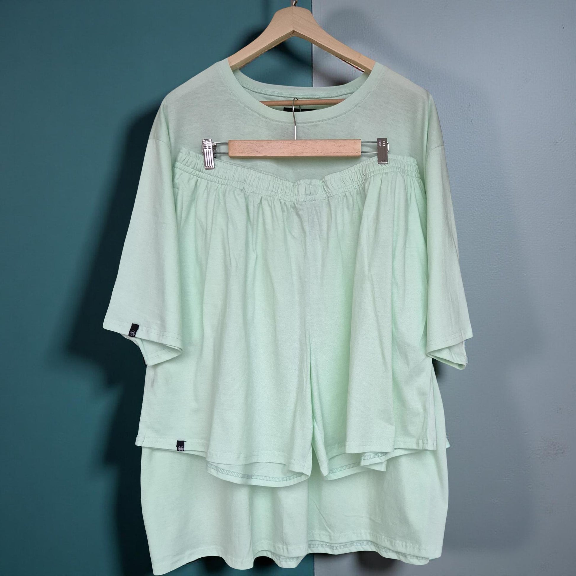 Mint Green Co-ords Set (Cotton)- Breathe Series (Super Thin) 