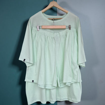 Mint Green Co-ords Set (Cotton)- Breathe Series (Super Thin) 