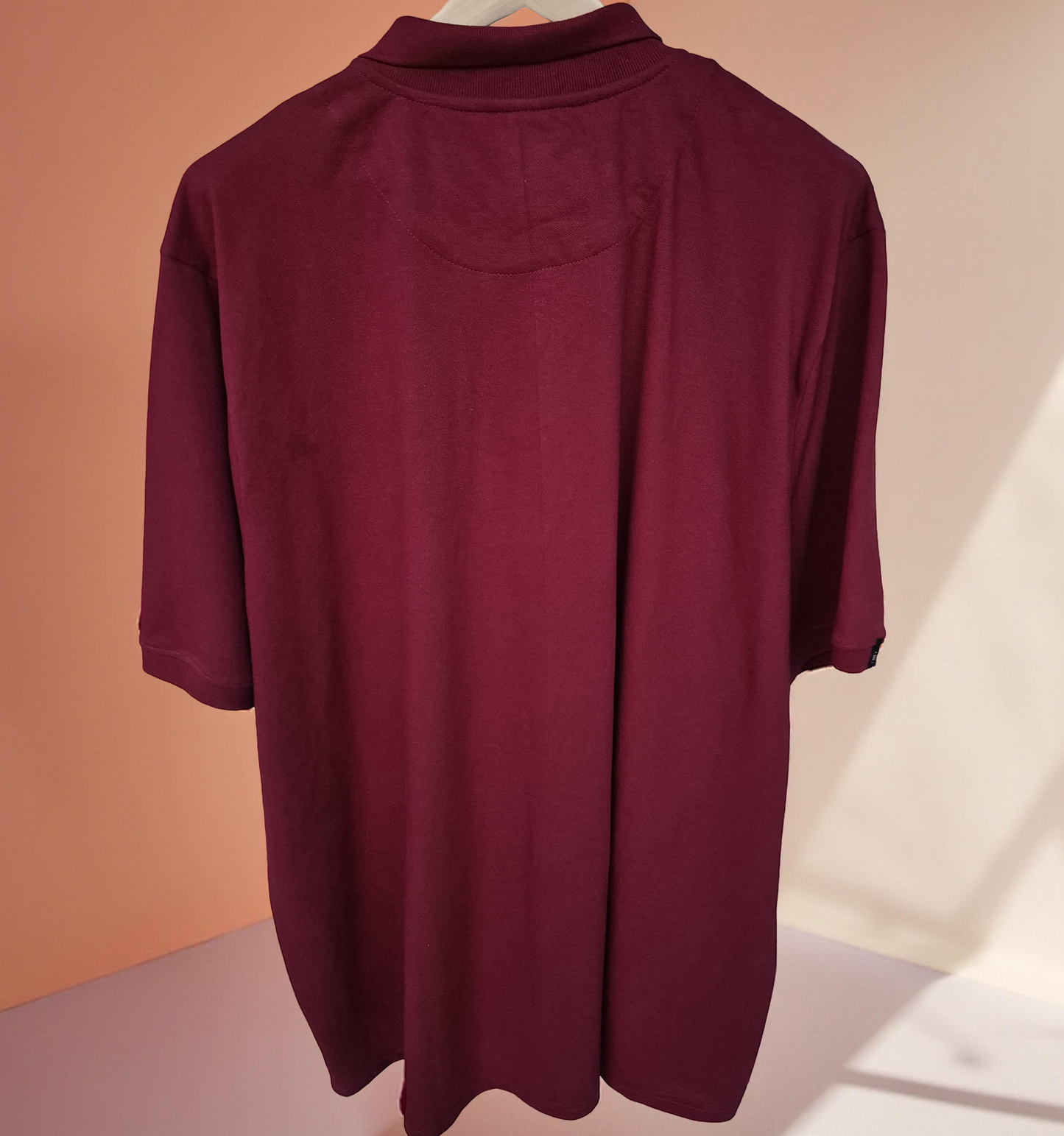 Elite Wine red and White Polo Tshirt 