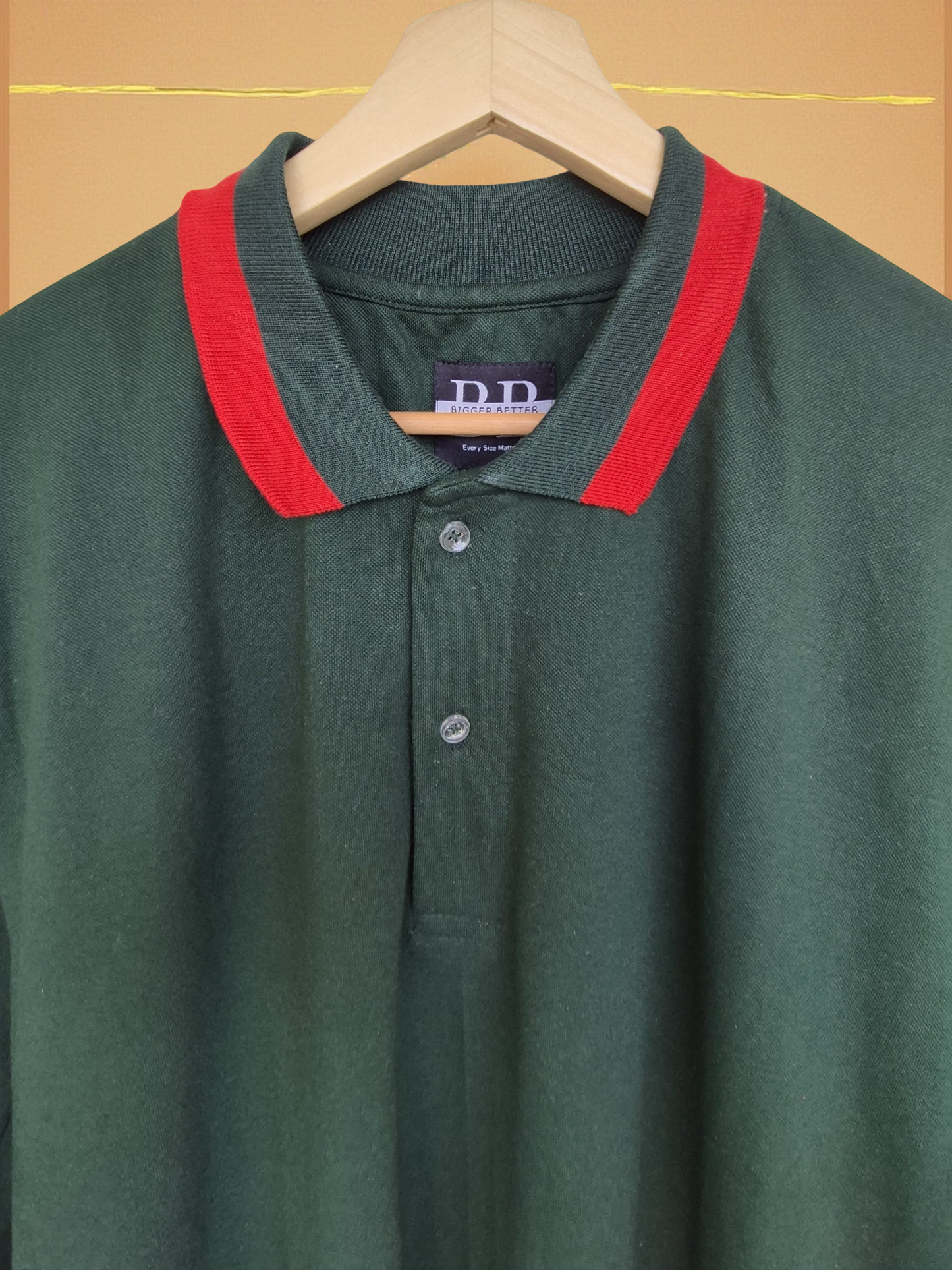 The Luxe Forest Striped Collar Polo Tshirt 