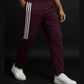 Maroon Striped Joggers/Track-pants 