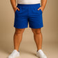 Vibrant Blue Cotton Shorts 