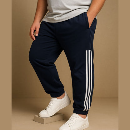 Dark Blue Striped Joggers/Track-pants 